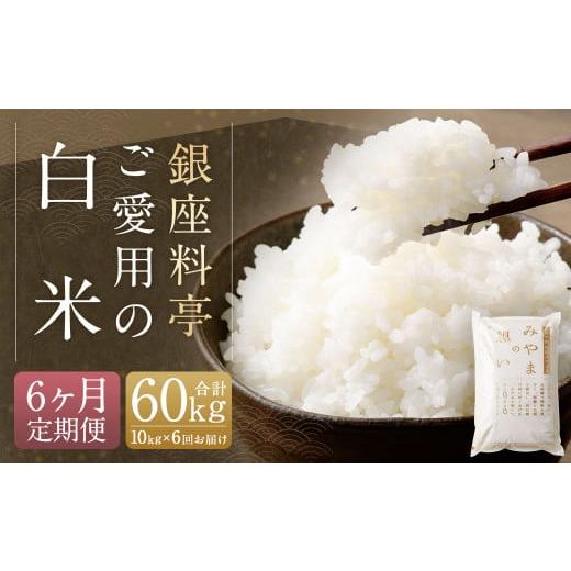 ふるさと納税 米 福岡県 みやま市 D12 定期便6回 福岡県産 白米 10kg ×1袋 銀座の料亭ご愛用のお米