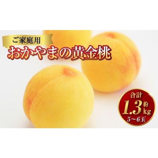 ふるさと納税 もも 岡山県 倉敷市 [ご家庭用] おかやまの黄金桃 5〜6玉 (約1.3kg) もも 桃 黄金桃 岡山県産 国産 フルーツ スイーツ 大玉 果肉 美味しい …