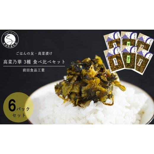 ふるさと納税 加工品等 漬物 佐賀県 有田町 高菜漬 3種 食べ比べ セット 6パック 高菜漬一筋 前田食品工業 辛子めんたい高菜 葉がくれ 辛子高菜 漬物 高菜 F10…