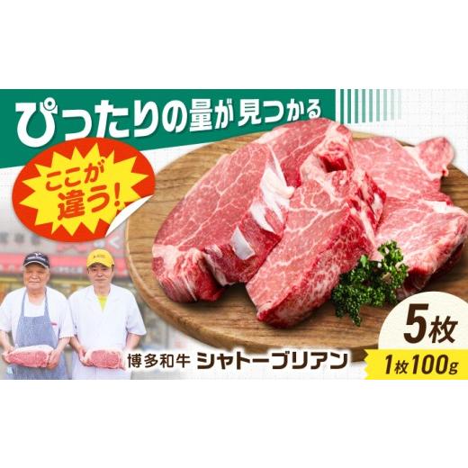 ふるさと納税 牛肉 ヒレ 福岡県 広川町 新登場 博多和牛シャトーブリアン 500g(100g×5) 広川町 / 肉のくまもと屋株式会社 AFCN004 100g×5枚