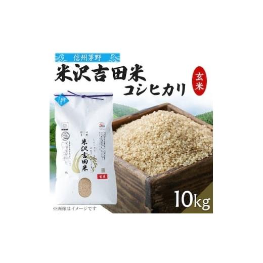 ふるさと納税 玄米 長野県 茅野市 霧ヶ峰高原からの伏流水が育んだお米「信州茅野 米沢吉田米」玄米10kg(10kg×1個) 1713110