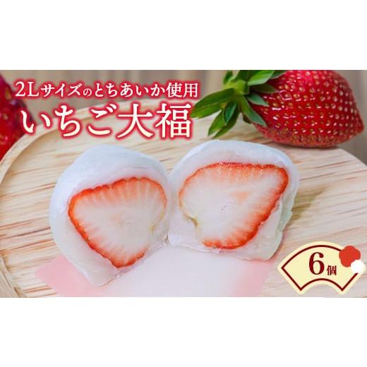 ふるさと納税 菓子 大福 栃木県 鹿沼市 いちご大福(6個入) | 苺大福 苺 いちご イチゴ 大福 期間限定 ご褒美 和菓子 スイーツ デザート 老舗 栃木県 鹿沼市…