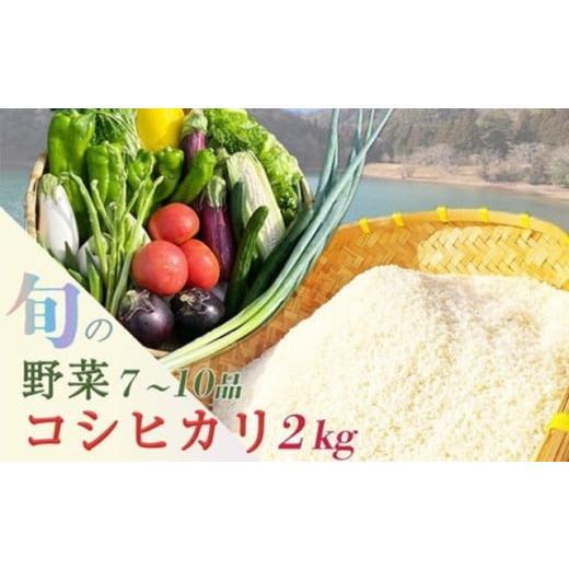 ふるさと納税 米 コシヒカリ 京都府 亀岡市 4月発送 3回定期便(2ヶ月に1回) 京都産 コシヒカリ2kg + 旬の野菜セット 京都 佐伯の里 新鮮 野菜 7〜10品 コシ…