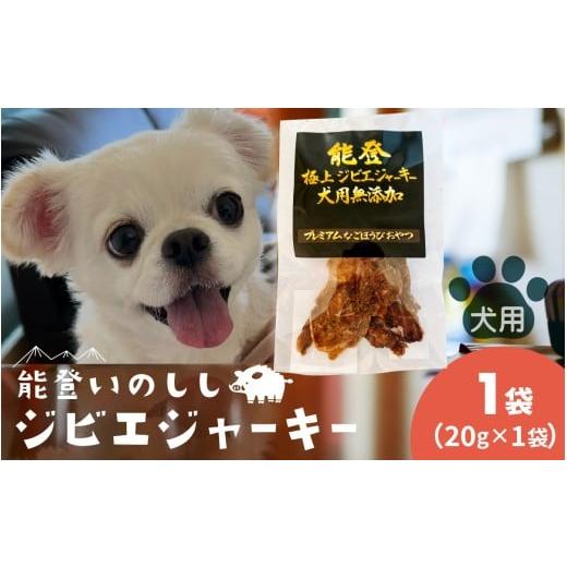ふるさと納税 猪肉 石川県 穴水町 能登 極上 いのしし ジビエジャーキー 20g × 1袋 (ペット用) 1袋 寄附額:5,000円