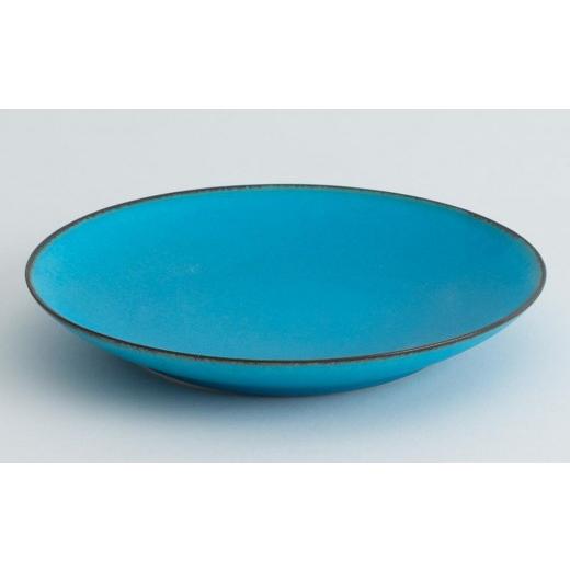 ふるさと納税 陶磁器・漆器・ガラス 京都府 京都市  瑞光窯-ZUIKOU- カップ\u0026ソーサー ペアセット(ターコイズブルー／青)［ 京都 京焼 陶磁器 清水焼 窯元 …の画像