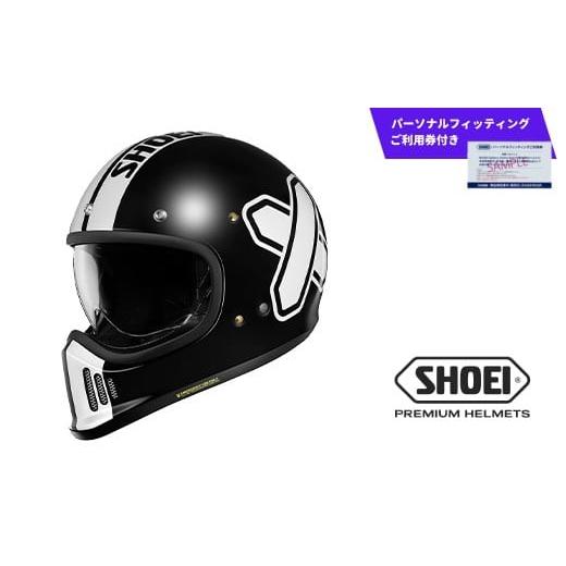 ふるさと納税 スポーツ・アウトドア 岩手県 一関市 SHOEI ヘルメット「EX-ZERO CROSS LOGO2 TC-5 (BLACK/WHITE)」XLサイズ パーソナルフィッティングご利用券…