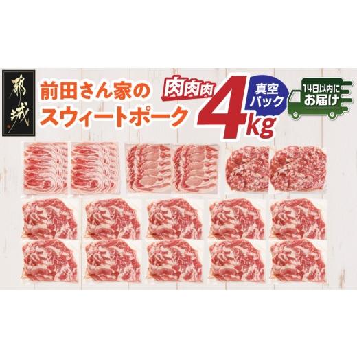 ふるさと納税 豚肉 セット 宮崎県 都城市 「前田さん家のスウィートポーク」肉肉肉4kgセット(真空) みやこんじょ快速便 _AC-89-002-4kg-s-R_(都城市) 豚肉 豚 …