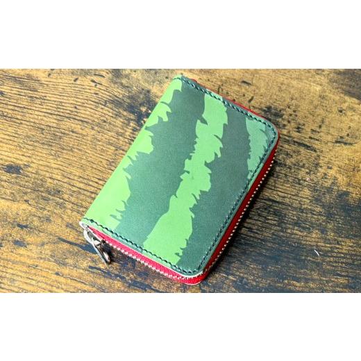 ふるさと納税 財布 熊本県 熊本市 スイカ柄コインケース ファッション お洒落 オシャレ コインケース ケース 財布 コンパクト 小銭 小銭入れ 小物 スイカ柄