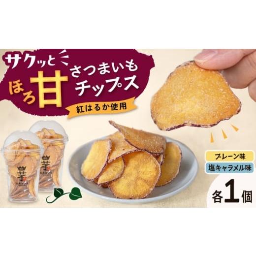 ふるさと納税 野菜類 サツマイモ 福岡県 糸島市 入江農園 さつまいもチップス(プレーン味・塩キャラメル味 各1個)2個入り 糸島市 / いとのKIKORI