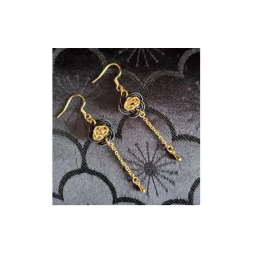 ふるさと納税 アクセサリー 石川県 野々市市 金沢水引 genol ピアス ブラック 1677315