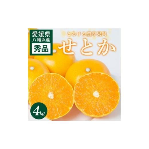 ふるさと納税 みかん・柑橘類 愛媛県 八幡浜市 せとか 4kg 愛媛県 八幡浜市 西宇和地区 とろける濃厚果肉 柑橘の女王 E25-326 1714494