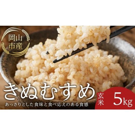 ふるさと納税 玄米 岡山県 岡山市 令和8年産 米 玄米 きぬむすめ 岡山市産 ( 5kg × 1袋 )