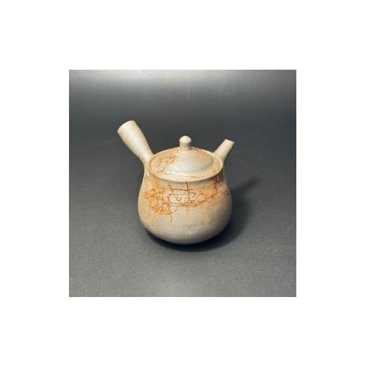 ふるさと納税 陶磁器・漆器・ガラス 愛知県 常滑市 仁 18号炭化洋梨藻掛茶注(木)1-181|陶器 やきもの 焼き物 手作り 谷川仁 職人 伝統工芸品 工芸品 茶器 …