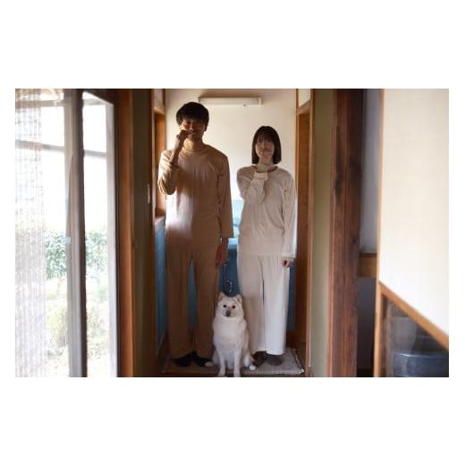 ふるさと納税 服 女 奈良県 御杖村 オーガニック コットン 100% Sugano ORGANIC スリープウェアトップス Mサイズ(茶) | スリープウェア トップス オーガニッ…