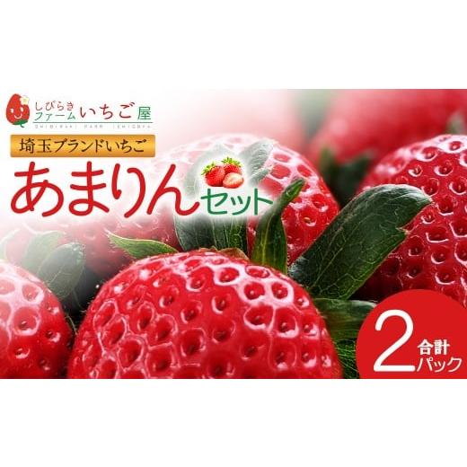 ふるさと納税 いちご 埼玉県 さいたま市 しびらきファームいちご屋のあまりん 2パックセット