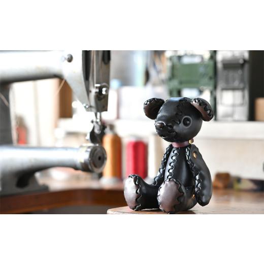 ふるさと納税 雑貨・日用品 ぬいぐるみ 福井県 越前市 革製ぬわぐるみ「ハザイ×クマ」