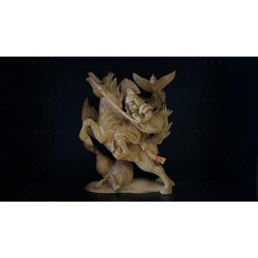 ふるさと納税 伝統技術 大阪府 貝塚市 だんじり彫刻 馬乗り(騎馬武者)