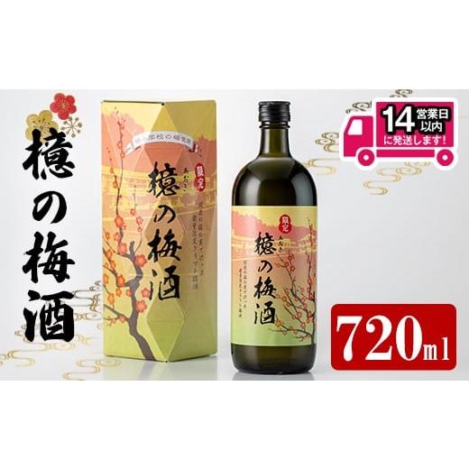 ふるさと納税 お酒 リキュール 鹿児島県 曽於市 檍の梅酒(720ml瓶) 梅酒 お酒 アルコール 岩川醸造