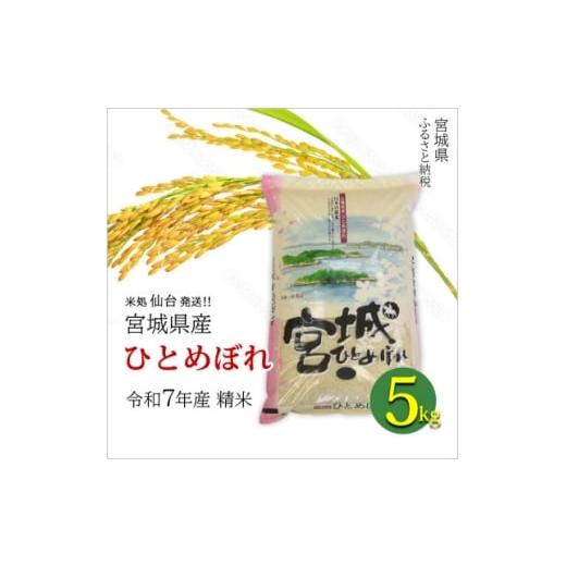 ふるさと納税 米 宮城県 - ひとめぼれ 宮城県産 令和7年産 精米 5kg(5kg×1袋) 1700753