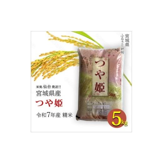 ふるさと納税 米 宮城県 - つや姫 宮城県産 令和7年産 精米 5kg(5kg×1袋) 1700763