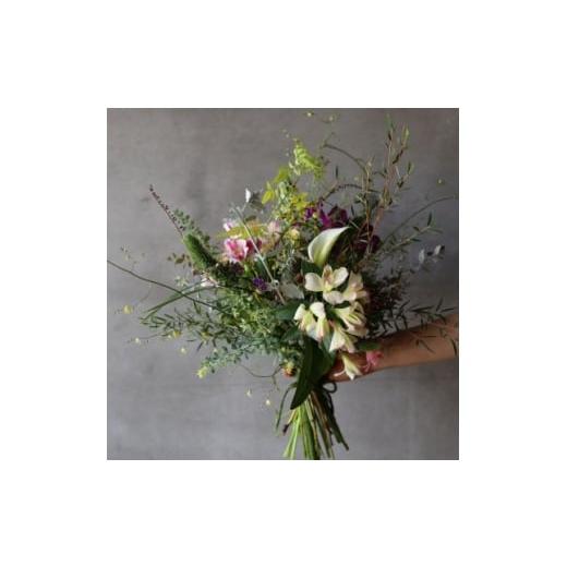 ふるさと納税 花・苗木 長野県 飯島町 毎月定期便 添える 季節のおまかせブーケ(Sサイズ)全12回 4082680