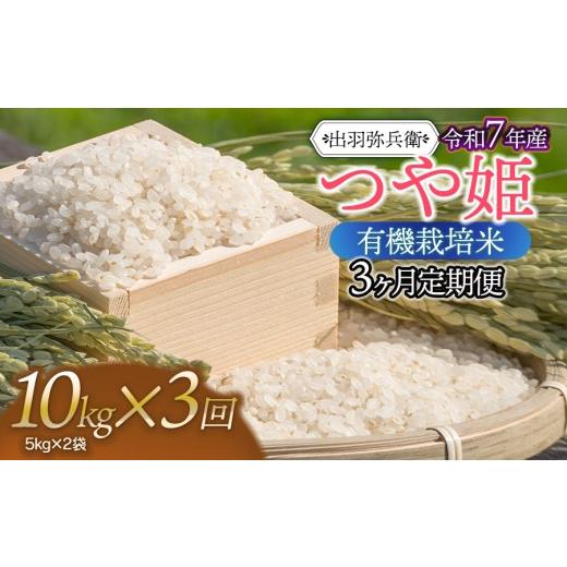 ふるさと納税 米 つや姫 山形県 鶴岡市 令和7年産 定期便3ヶ月 有機栽培米 つや姫 白米 10kg(5kg×2袋)×3ヶ月 山形県鶴岡市産 出羽弥兵衛 | お米 コメ …