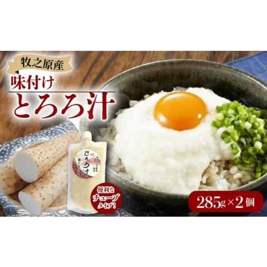 ふるさと納税 加工品等 静岡県 牧之原市 とろろ 味付き とろろ汁 285g × 2 パック チューブ セット とろろ 山芋 ヤマイモ 山いも じねんじょ 自然薯 ごはん …