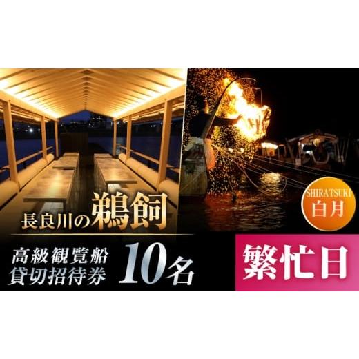 ふるさと納税 体験チケット 岐阜県 岐阜市 繁忙日 ぎふ長良川の鵜飼高級観覧船(白月)10名貸切招待券 岐阜 観光 チケット 岐阜市/鵜飼高級観覧船事務所 ANB…