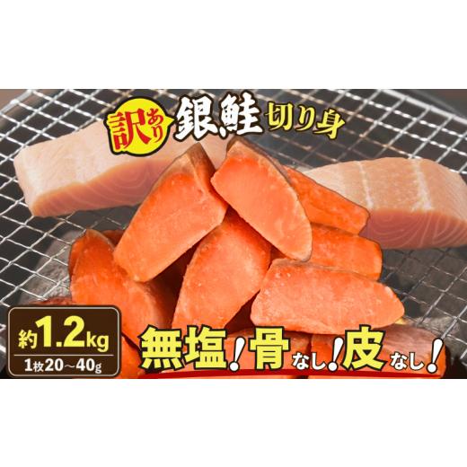 ふるさと納税 魚貝類 鮭 千葉県 旭市 訳あり 銀鮭 切り身 800g (1枚 約20-40g) 鮭 さけ サケ シャケ 骨なし 皮なし 無塩 海鮮 無塩 バーベキュー おかず 弁…