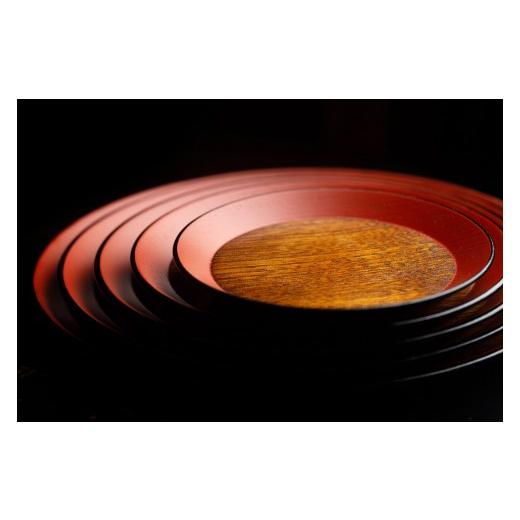 ふるさと納税 陶磁器・漆器・ガラス 和歌山県 海南市 黒江塗 4寸 敷島盆 栓