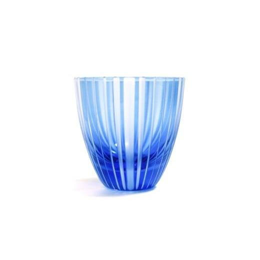 ふるさと納税 雑貨・日用品 グラス 東京都 台東区 浅草切子 KANA KURITA「ぐい呑 滝縞 青藍／金赤 艶消し 」ペアセット 木箱入り| 切子 花切子 切子ガラス ガ…_2