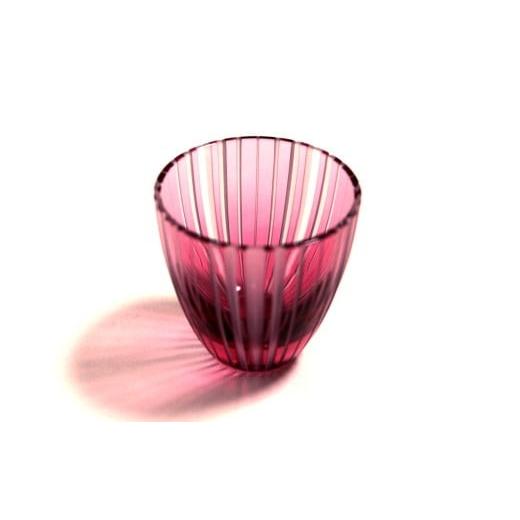 ふるさと納税 雑貨・日用品 グラス 東京都 台東区 浅草切子 KANA KURITA「ぐい呑 滝縞 青藍／金赤 艶消し 」ペアセット 木箱入り| 切子 花切子 切子ガラス ガ…_5