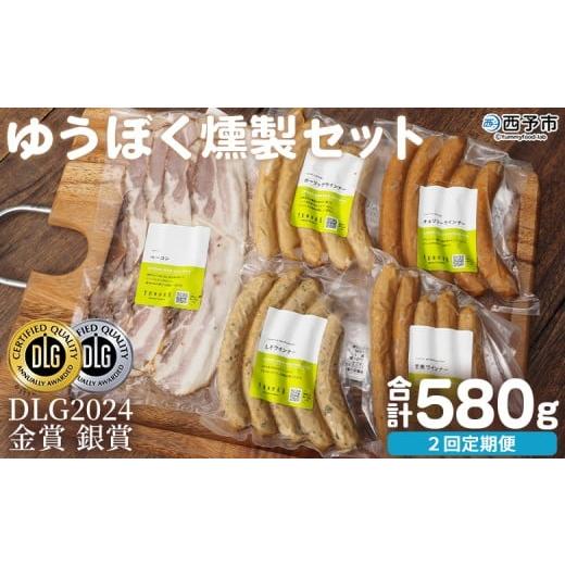 ふるさと納税 ハム・ソーセージ・ハンバーグ 愛媛県 西予市 ゆうぼく燻製セット 計5種(2回定期便) ウインナー ベーコン チョリソー ソーセージ しそ ガーリ…