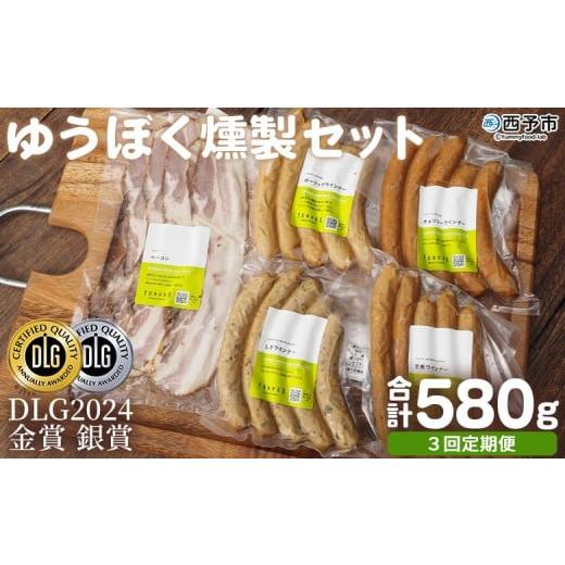 ふるさと納税 ハム・ソーセージ・ハンバーグ 愛媛県 西予市 ゆうぼく燻製セット 計5種(3回定期便) ウインナー ベーコン チョリソー ソーセージ しそ ガーリ…