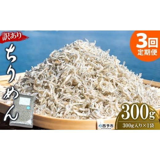 ふるさと納税 魚貝類 ちりめん 愛媛県 西予市 訳あり ちりめん 合計300g(300g入り×1袋) 3回定期便 選べる 定期便 天日干し お徳用 しらす シラス じゃこ …