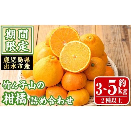 ふるさと納税 みかん・柑橘類 鹿児島県 出水市 i1342 数量・期間限定 いずみ産 竹ん子山の柑橘詰め合わせ2種以上(約3〜5kg) 鹿児島 国産 九州産 みかん ポンカ…