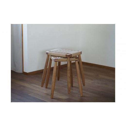 ふるさと納税 家具 テーブル 埼玉県 川越市 ペーパーコードスツール 1脚 スタッキング可 国産材 UMEBACHI FURNITURE