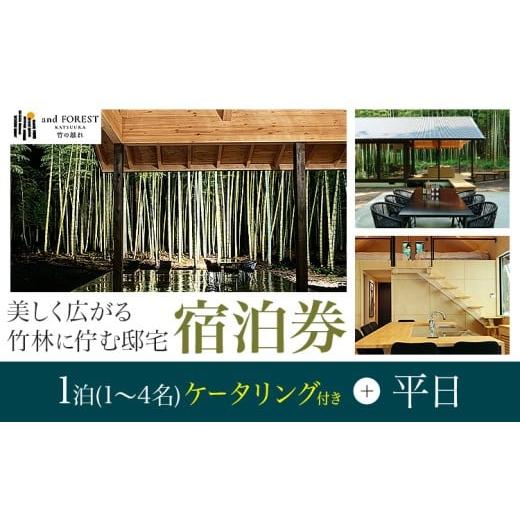 ふるさと納税 宿泊券 ペンション・コテージ 千葉県 勝浦市 and FOREST勝浦 竹の離れ 宿泊券 1~4名 1泊 ケータリング付き 平日 株式会社タスマニアンプロジェク…