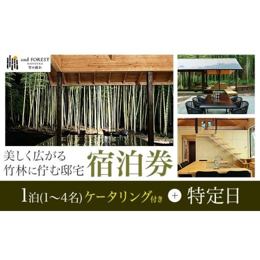 ふるさと納税 宿泊券 ペンション・コテージ 千葉県 勝浦市 and FOREST勝浦 竹の離れ 宿泊券 1~4名 1泊 ケータリング付き 特定日 株式会社タスマニアンプロジェ…