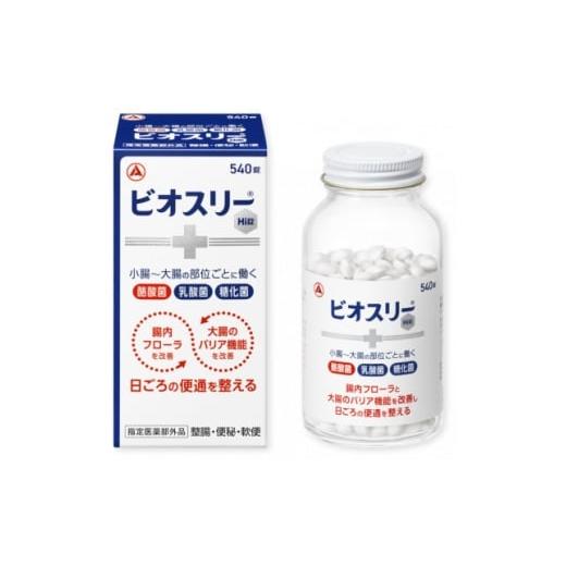 ふるさと納税 加工品等 群馬県 館林市 ビオスリーHi錠 整腸剤 540錠 90日分 指定医薬部外品 アリナミン製薬 整腸・便秘・軟便に 1711608