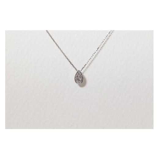 ふるさと納税 アクセサリー ペンダント 山梨県 甲斐市 プラチナ 0.06ct しずくダイヤモンドペンダント BQ-228