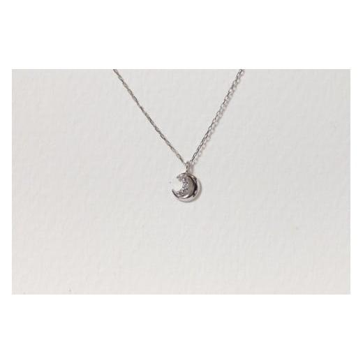 ふるさと納税 アクセサリー ペンダント 山梨県 甲斐市 プラチナ 0.02ct 三日月ダイヤモンドペンダント BQ-225