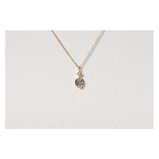 ふるさと納税 アクセサリー ペンダント 山梨県 甲斐市 K10 0.10ct ダイヤモンドペンダント BQ-218