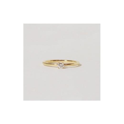 ふるさと納税 アクセサリー リング 山梨県 甲斐市 K10 ハート枠 0.10ct ダイヤモンドリング　BQ-212の画像