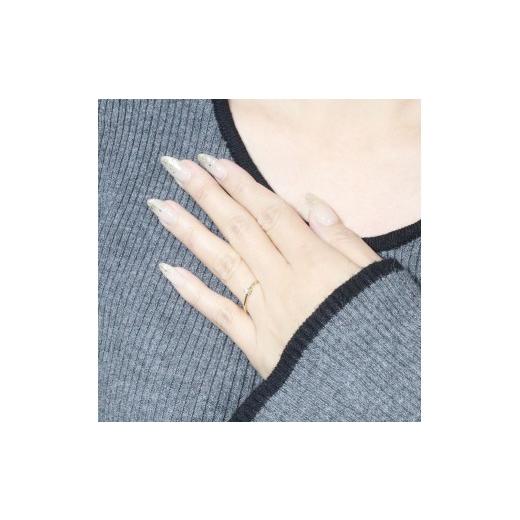 ふるさと納税 アクセサリー リング 山梨県 甲斐市 K10 ハート枠 0.10ct ダイヤモンドリング　BQ-212の画像