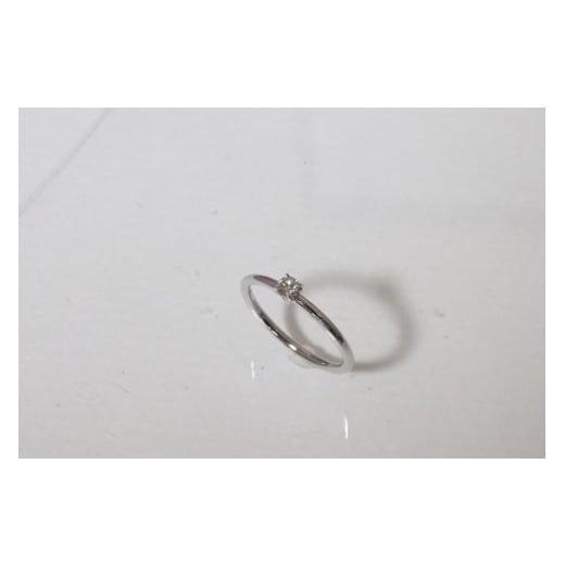 ふるさと納税 アクセサリー リング 山梨県 甲斐市 プラチナ ハート枠 0.10ct ダイヤモンドリング BQ-210