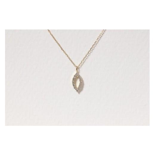 ふるさと納税 アクセサリー ペンダント 山梨県 甲斐市 K10 0.08ct マーキス型ダイヤモンドペンダント BQ-209