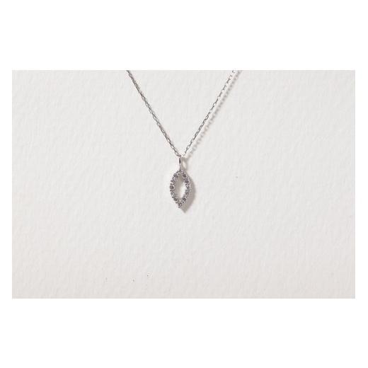 ふるさと納税 アクセサリー ペンダント 山梨県 甲斐市 プラチナ 0.08ct マーキス型ダイヤモンドペンダント BQ-207