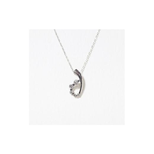 ふるさと納税 アクセサリー ペンダント 山梨県 甲斐市 プラチナ 0.12ct グラデーションダイヤモンドペンダント　BQ-204の画像