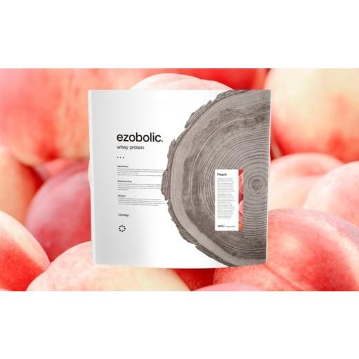 ふるさと納税 美容 山口県 下関市  ピーチ風味 EZOBOLIC プロテイン 1kg 定期便 12回 ピーチ風味の画像